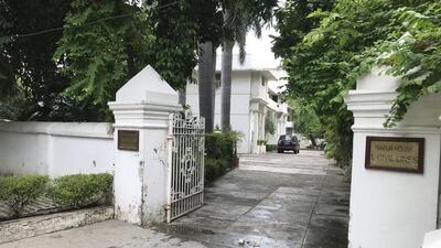 Gurugram, India-June 26, 2023: The house located at Civil Lines near DC Camp office where servants drug four including house owner, decamp with valuables two servants including a maid were booked for allegedly drugging her owner, in Gurugram, India, on Monday, 26 June 2023. (Photo by Parveen Kumar/Hindustan Times)(Pic to go with Debashish Karmakar's story)