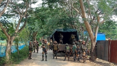The Army tweeted that groups led by women stopped security personnel from reaching an area where armed militants were firing with automatic guns (Representative Image/AFP) The Army tweeted that groups led by women stopped security personnel from reaching an area where armed militants were firing with automatic guns (Representative Image/AFP)