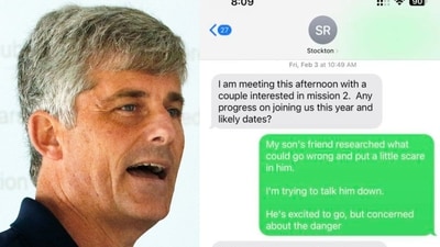 Jay Bloom shared screenshots of his conversation with Stockton Rush, who he believes was very confident that the trip was not so risky that it could end up in a tragedy (AP Photo/Bill Sikes, File, Jay Bloom/Facebook) Jay Bloom shared screenshots of his conversation with Stockton Rush, who he believes was very confident that the trip was not so risky that it could end up in a tragedy (AP Photo/Bill Sikes, File, Jay Bloom/Facebook)