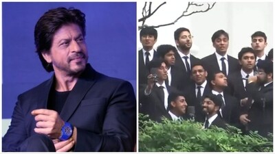 Shah Rukh Khan was asked about Penn Masala welcoming PM Modi with Chaiyya Chaiyya at White House. Shah Rukh Khan was asked about Penn Masala welcoming PM Modi with Chaiyya Chaiyya at White House.