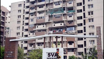 Signature View Apartment in Mukherjee Nagar. (Sanjeev Verma/HT PHOTO) Signature View Apartment in Mukherjee Nagar. (Sanjeev Verma/HT PHOTO)