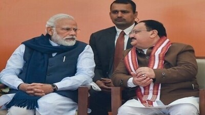 Prime Minister Narendra Modi and BJP president J P Nadda. (File)