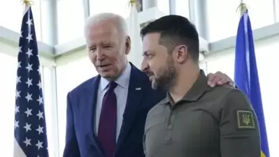 Ukrainian leader Volodymyr Zelensky and US President Joe Biden. (File) Ukrainian leader Volodymyr Zelensky and US President Joe Biden. (File)