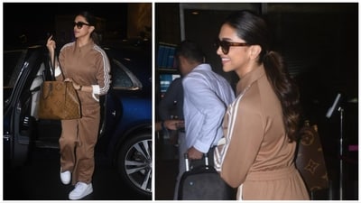 Deepika Padukone seen at Mumbai airport on Monday. (Varinder Chawla) Deepika Padukone seen at Mumbai airport on Monday. (Varinder Chawla)