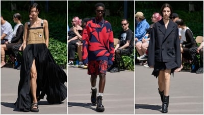 The models took the runway for Sacai's closing showcase of this season's Paris Fashion Week. (Instagram ) The models took the runway for Sacai's closing showcase of this season's Paris Fashion Week. (Instagram )