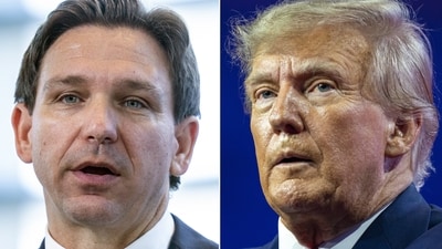Ron DeSantis(left) and Donald Trump (AP) Ron DeSantis(left) and Donald Trump (AP)