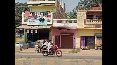 A view of the Habibpur area that has become part of Sangam city municipal area. (HT Photo)