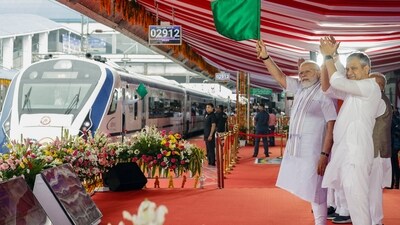 "These trains will improve connectivity in Madhya Pradesh, Karnataka, Maharashtra, Goa, Bihar and Jharkhand," PM Modi said in a tweet on Monday. (ANI/PIB) "These trains will improve connectivity in Madhya Pradesh, Karnataka, Maharashtra, Goa, Bihar and Jharkhand," PM Modi said in a tweet on Monday. (ANI/PIB)