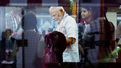 These semi-high-speed trains are: Rani Kamalapati (Bhopal)-Jabalpur Vande Bharat Express, Khajuraho-Bhopal-Indore Vande Bharat Express, Madgaon (Goa)-Mumbai Vande Bharat Express, Dharwad-Bengaluru Vande Bharat Express, and Hatia-Patna Vande Bharat Express, an official statement said. (ANI/PIB) These semi-high-speed trains are: Rani Kamalapati (Bhopal)-Jabalpur Vande Bharat Express, Khajuraho-Bhopal-Indore Vande Bharat Express, Madgaon (Goa)-Mumbai Vande Bharat Express, Dharwad-Bengaluru Vande Bharat Express, and Hatia-Patna Vande Bharat Express, an official statement said. (ANI/PIB)