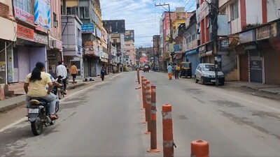 Assam observes 12-hour strike. (ANI) Assam observes 12-hour strike. (ANI)