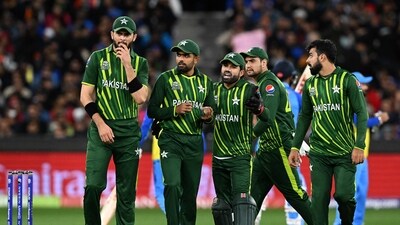 Pakistan's players Shaheen Shah Afridi, Babar Azam, Mohammad Rizwan and Shadab Khan (AFP) Pakistan's players Shaheen Shah Afridi, Babar Azam, Mohammad Rizwan and Shadab Khan (AFP)