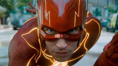 Ezra Miller in a scene from "The Flash." (AP) Ezra Miller in a scene from "The Flash." (AP)