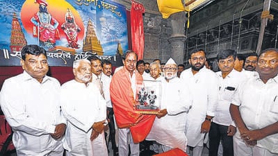 Maharashtra chief ministers, with their spouses, have been offering prayers on Ashadhi Ekadashi at the temple since 1985. The then deputy chief minister Gopinath Munde visited the temple on Kartiki Ekadashi in 1995, and continued the ritual every year. In July 2018, then Shiv Sena leader Uddhav Thackeray held a massive public rally in Pandharpur where he had indicated a breakaway from the alliance partner Bharatiya Janata Party (BJP). (ANI) Maharashtra chief ministers, with their spouses, have been offering prayers on Ashadhi Ekadashi at the temple since 1985. The then deputy chief minister Gopinath Munde visited the temple on Kartiki Ekadashi in 1995, and continued the ritual every year. In July 2018, then Shiv Sena leader Uddhav Thackeray held a massive public rally in Pandharpur where he had indicated a breakaway from the alliance partner Bharatiya Janata Party (BJP). (ANI)