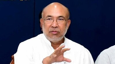 Manipur chief minister N Biren Singh. (HT_PRINT) Manipur chief minister N Biren Singh. (HT_PRINT)
