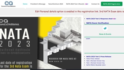 NATA 2023 phase 3 registration ends today at nata.in NATA 2023 phase 3 registration ends today at nata.in