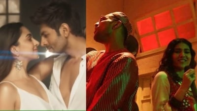 Kiara Advani and Kartik Aaryan in Pasoori remake song (L); Ali Sethi and Shae Gill. Kiara Advani and Kartik Aaryan in Pasoori remake song (L); Ali Sethi and Shae Gill.