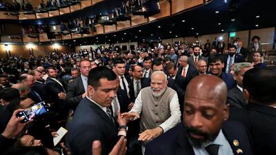 Prime Minister Narendra Modi at the Kennedy Centre in Washington DC last week. (ANI) Prime Minister Narendra Modi at the Kennedy Centre in Washington DC last week. (ANI)