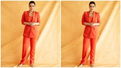 She complemented her look with chic accessories, including oversized pearl choker necklace and matching pearl rings on her fingers. Additionally, she wore a pair of pump heels to complete her ensemble. (Instagram/@mohitrai) She complemented her look with chic accessories, including oversized pearl choker necklace and matching pearl rings on her fingers. Additionally, she wore a pair of pump heels to complete her ensemble. (Instagram/@mohitrai)