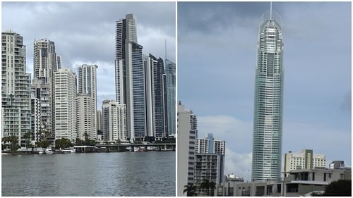 Sky Point is an observation deck located 230 metres off the ground on Level 77 of the Q1 Building in Surfers Paradise, the heartland of the Gold Coast (Sandip Hor) Sky Point is an observation deck located 230 metres off the ground on Level 77 of the Q1 Building in Surfers Paradise, the heartland of the Gold Coast (Sandip Hor)