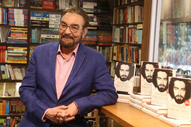 Kabir Bedi at a book store in Chandigarh on December 18, 2021. (Sanjeev Sharma/Hindustan Times) Kabir Bedi at a book store in Chandigarh on December 18, 2021. (Sanjeev Sharma/Hindustan Times)
