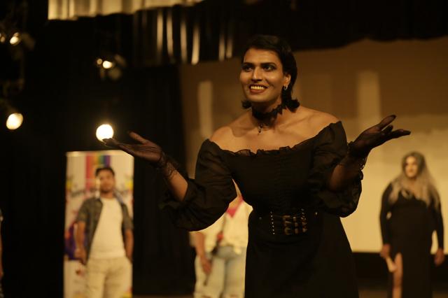 Aakashi walking the ramp (Deepak Gupta/HT) Aakashi walking the ramp (Deepak Gupta/HT)