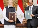 PM Narendra Modi with Egyptian President Abdel Fattah El-Sisi
