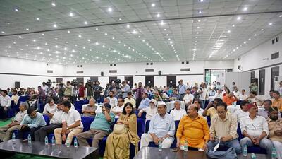 A meeting on Uniform Civil Code in progress. (FILE PHOTO) A meeting on Uniform Civil Code in progress. (FILE PHOTO)