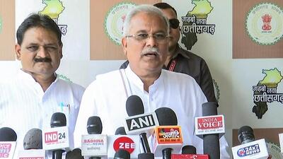 Chhattisgarh chief minister Bhupesh Baghel in Raipur. (ANI File Photo) Chhattisgarh chief minister Bhupesh Baghel in Raipur. (ANI File Photo)