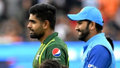 Pakistan captain Babar Azam and his Indian counterpart Rohit Sharma during the 2022 T20 World Cup (AFP) Pakistan captain Babar Azam and his Indian counterpart Rohit Sharma during the 2022 T20 World Cup (AFP)