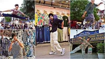 Five students of Delhi University took on the challenge to find the perfect summer shirt in markets of Delhi-NCR, but within ₹100. (Photos: Gokul VS/HT) Five students of Delhi University took on the challenge to find the perfect summer shirt in markets of Delhi-NCR, but within ₹100. (Photos: Gokul VS/HT)