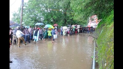 Himachal Pradesh has recorded 119% excessive rainfall in last one week, owing to the monsoon, especially after the onset of monsoon on June 24. (Deepak Sansta/ HT)