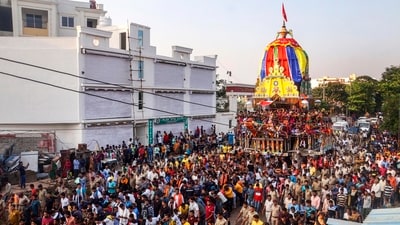 Bahuda Rath Yatra set to begin from Gundicha Temple to Jagannath Temple in Odisha's Puri (PTI Photo) Bahuda Rath Yatra set to begin from Gundicha Temple to Jagannath Temple in Odisha's Puri (PTI Photo)