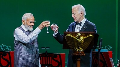 US President Joe Biden with Prime Minister Narendra Modi. (PTI) US President Joe Biden with Prime Minister Narendra Modi. (PTI)