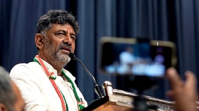 Karnataka deputy CM DK Shivakumar. Karnataka deputy CM DK Shivakumar.