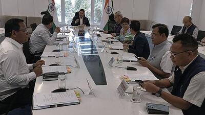 The cabinet meeting was chaired by chief minister Conrad K Sangma. (HT Photo)