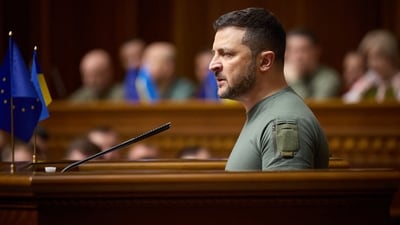 Ukrainian President Volodymyr Zelensky. (AFP) Ukrainian President Volodymyr Zelensky. (AFP)