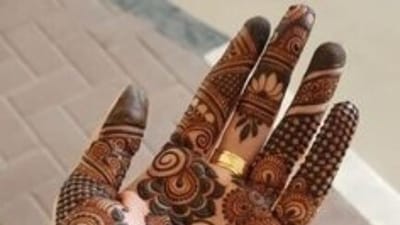 Half hand mehndi designs: In case you do not want to deck up your hands till your elbows in mehndi designs, you can out for half hand mehndi looks as well. (Pinterest) Half hand mehndi designs: In case you do not want to deck up your hands till your elbows in mehndi designs, you can out for half hand mehndi looks as well. (Pinterest)