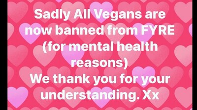Celebrity chef from Australia bans vegans from restaurant. (Facebook/FYRE) Celebrity chef from Australia bans vegans from restaurant. (Facebook/FYRE)