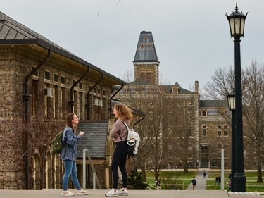 Students at the Cornell University campus in Ithaca, US. (Bloomberg) Students at the Cornell University campus in Ithaca, US. (Bloomberg)