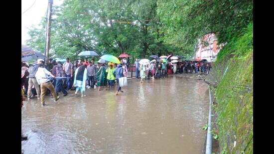 Himachal Pradesh has recorded 119% excessive rainfall in last one week, owing to the monsoon, especially after the onset of monsoon on June 24. (Deepak Sansta/ HT)