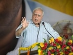 Kapil Sibal, Senior leader addresses during the mega rally organized at Delhi's Ramlila Maidan.