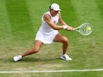 Poland's Iga Swiatek in action