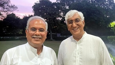 Chhattisgarh chief minister Bhupesh Baghel with his deputy-designate TS Singh Deo. (PTI) Chhattisgarh chief minister Bhupesh Baghel with his deputy-designate TS Singh Deo. (PTI)