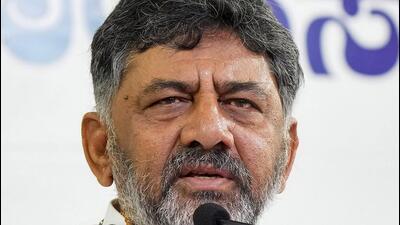 Deputy chief minister DK Shivakumar’s recent remarks on halted flyover project revealed internal division within Congress. (PTI) Deputy chief minister DK Shivakumar’s recent remarks on halted flyover project revealed internal division within Congress. (PTI)