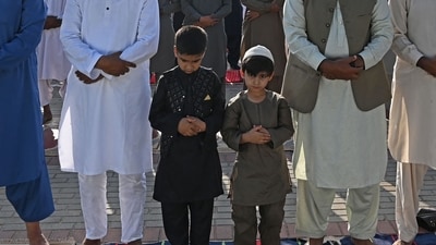 Eid al-Adha, known as the “Feast of Sacrifice,” is being observed in several countries today, June 29. Many Southeast Asia nations, including Indonesia, Malaysia, Brunei and Singapore observed Eid al-Adha on Thursday, while Muslims in other parts of the globe, including in countries like Saudi Arabia, Egypt, Turkey, Afghanistan and Nigeria, celebrated the holiday on Wednesday. It varies according to moon sightings in different parts of the world. (AFP) Eid al-Adha, known as the “Feast of Sacrifice,” is being observed in several countries today, June 29. Many Southeast Asia nations, including Indonesia, Malaysia, Brunei and Singapore observed Eid al-Adha on Thursday, while Muslims in other parts of the globe, including in countries like Saudi Arabia, Egypt, Turkey, Afghanistan and Nigeria, celebrated the holiday on Wednesday. It varies according to moon sightings in different parts of the world. (AFP)