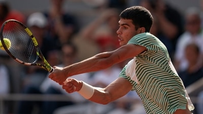 Carlos Alcaraz in action. (USA TODAY Sports via Reuters Con)