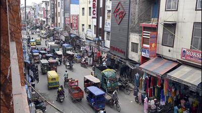 The Gandhi Nagar wholesale garments market in New Delhi. (Sanjeev Verma/HT Photo) The Gandhi Nagar wholesale garments market in New Delhi. (Sanjeev Verma/HT Photo)
