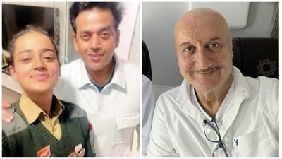 Anupam Kher has shared a post for Ravi Kishan and his daughter Ishita Shukla. Anupam Kher has shared a post for Ravi Kishan and his daughter Ishita Shukla.