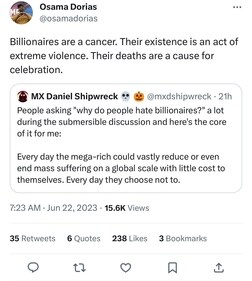 Twitter user Osama Dorias is being called out for cheering death of Titan passengers Twitter user Osama Dorias is being called out for cheering death of Titan passengers