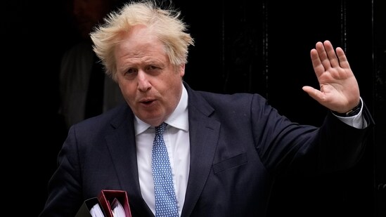 British Ex-Prime Minister Boris Johnson (AP)